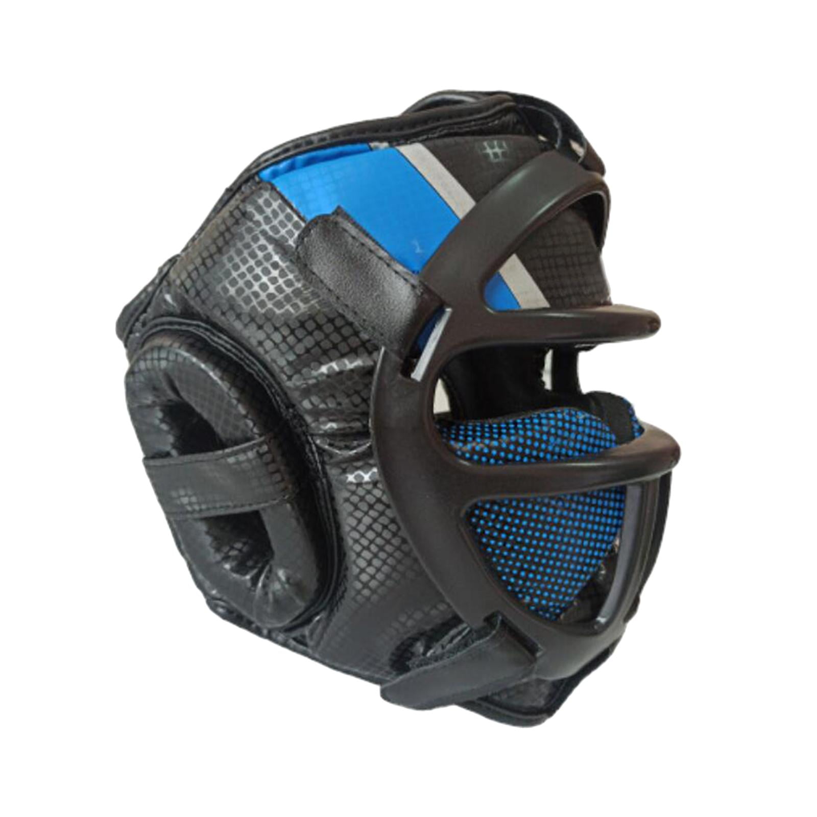 Magideal - Protección De Seguridad Para La Cabeza, Casco De Boxeo, Gorro Deportivo, Gorro De Karate, Gorro Protector Para Entrenamiento De Taekwondo, Niños, Adul Azul