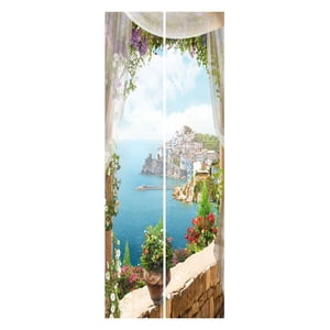 Bothyi - 2X Papel Tapiz De Puerta 3D, Arte De Pared, Carteles Reutilizables, Impermeable, Decoración Del Hogar, Estilo A