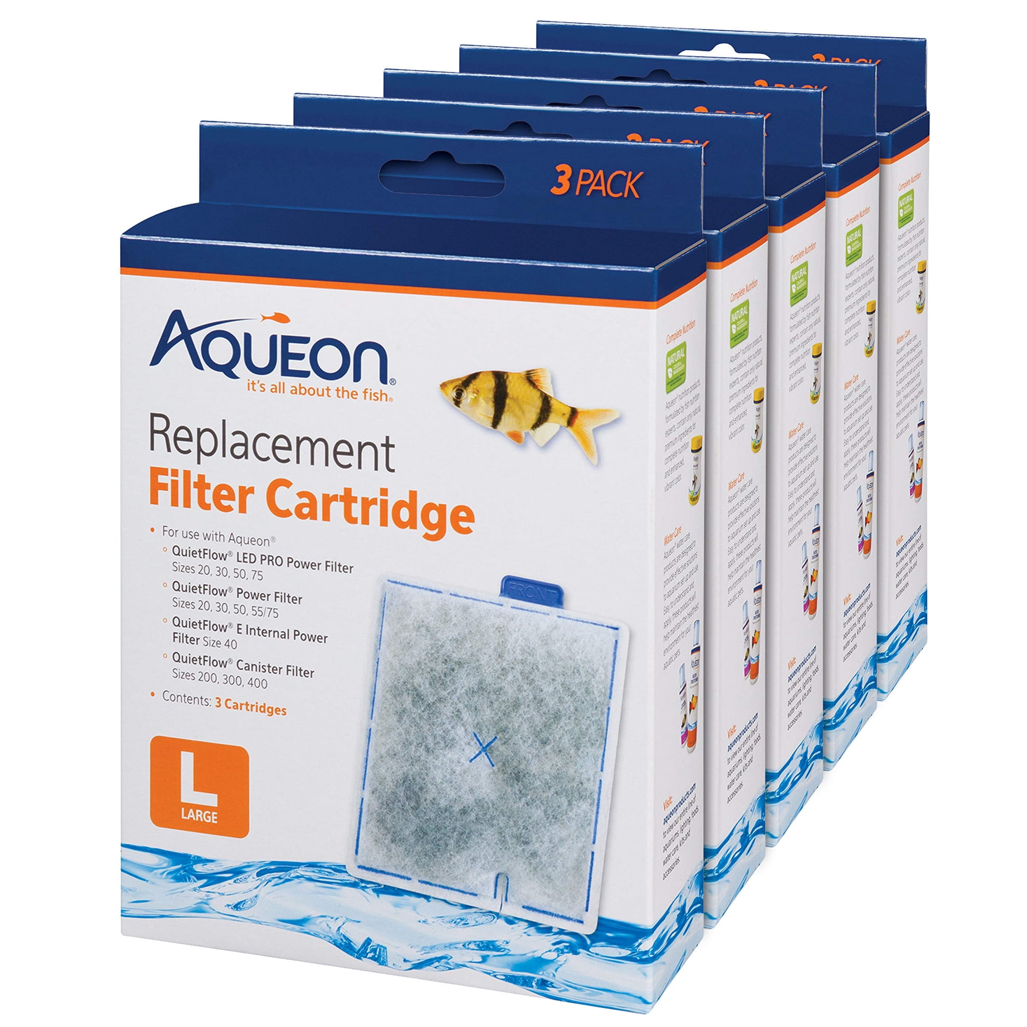 Cartuchos de filtro de repuesto Aqueon para los modelos 20-75