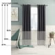 thumbnail image 2 of Cortina Furinno Collins gris oscuro 107 x 160 cm 100% poliéster, 2 of 9