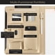 thumbnail image 2 of Portfolio Binder BLU MONACO de piel vegana negra para mujer, 2 of 7