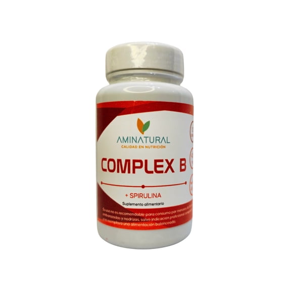 Complejo B+Spirulina Aminatural 120 cáps.