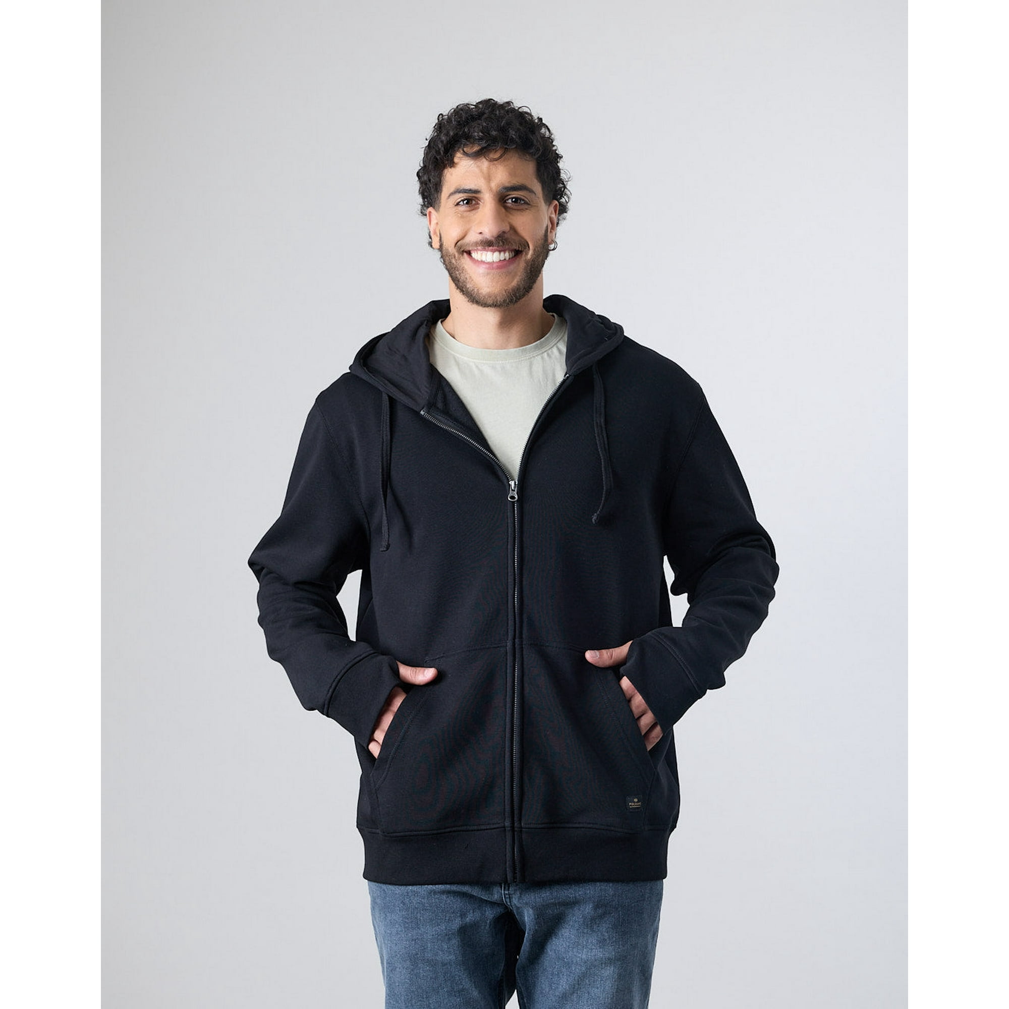 Poleron Hombre Franela Con Cierre Gorro Xv7706 Polemic