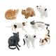 thumbnail image 2 of Juego De 8 Figuras De Gatos, Juguetes Educativos Para Gatitos Para Dormitorio, Oficina, Inauguración De La Casa, 2 of 5