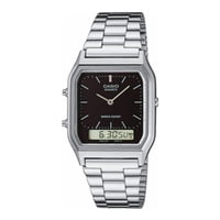 Reloj Analogo-Digital Plateado Casio Aq-230A-1D