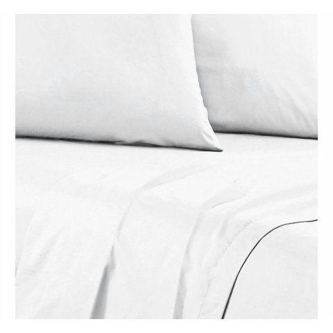 Sabana Andes Microfibra Lisa Blanco 2 Plaza