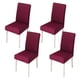thumbnail image 1 of Juego de 4 fundas para sillas de comedor, elásticas, de color liso, extraíbles, para hotel y ceremonias., 1 of 5