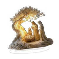 Bothyi - Navidad Natividad Adorno De Mesa Decoración Cristiana Multiusos
