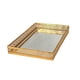 thumbnail image 2 of Bandeja De Vidrio Espejo Dorado Decorativa Servir Elegante, 2 of 2
