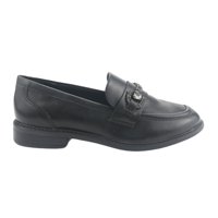 Mocasin Via Marte Mujer 077-004-01 Negro Casual