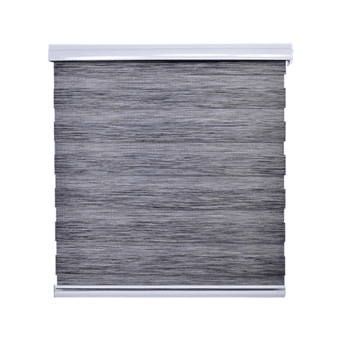 Cortina Roller Duo Zebra Dia Y Noche 220 X 200 Cm Gris Osc Jaspeado Guiza