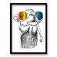 thumbnail image 1 of Cuadro Llama Fluor 50x35cms, 1 of 1