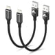 thumbnail image 1 of Cable Aioneus Short Lightning de 30 cm, paquete de 2 unidades para iPhone 14, 13 y 12, 1 of 7