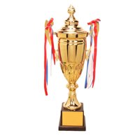 Magideal - Trofeo De Premio Con Obsequios De Reconocimiento De Base Trofeos Copa De Trofeo De Metal Para Deportivos Competencia Fútbol Fútbol , 54Cm