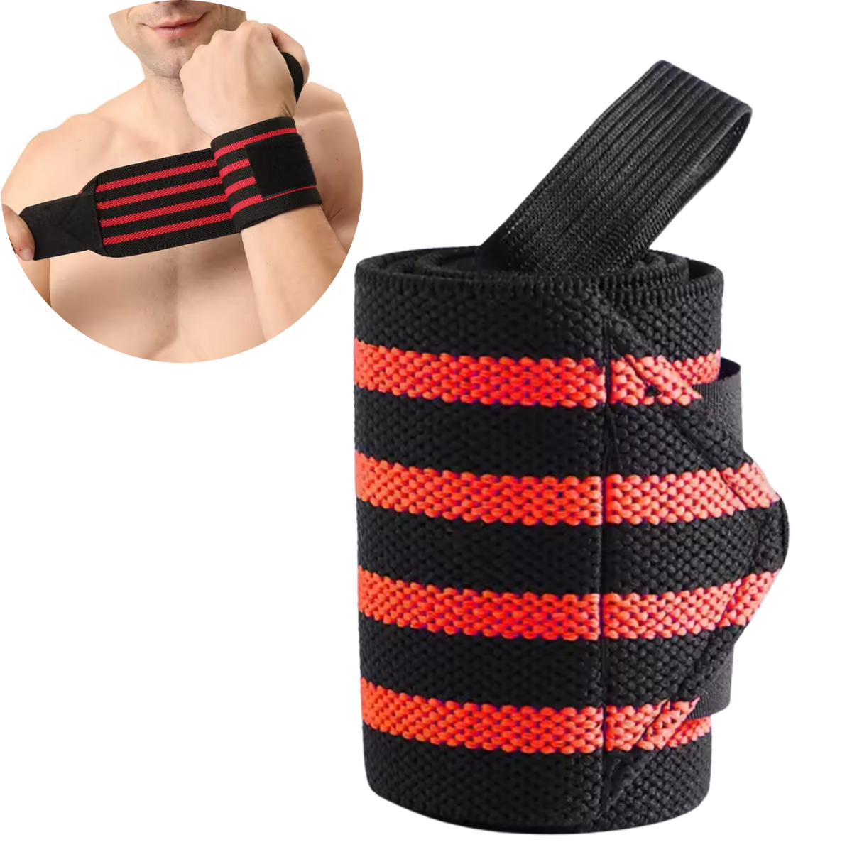 Genérico - Par De Muñequeras Deportivas Fitness Pesas Y Levantamiento