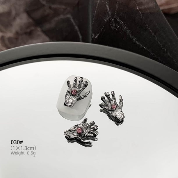 Personalized Nail Art Accessories Not Easy To Break Alloy Nail Art Crow Heart Cross Health & Beauty Cross Nail Art Jewelry