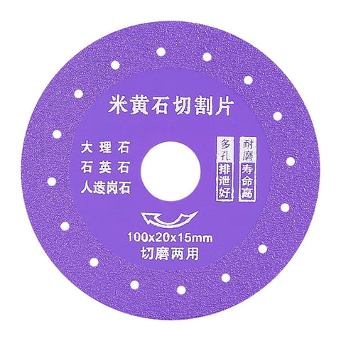 Magideal - Disco De Molienda De Corte De Mármol De Cerámica De 10Cm, Accesorio De Hoja De , Piezas De Repuesto De Doble Cara Para Herramienta Rotativa, Ins