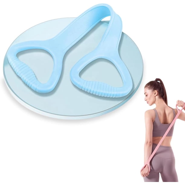 Bandas resistencia silicona figura 8 elásticas ejercicio brazo espalda hombro yoga