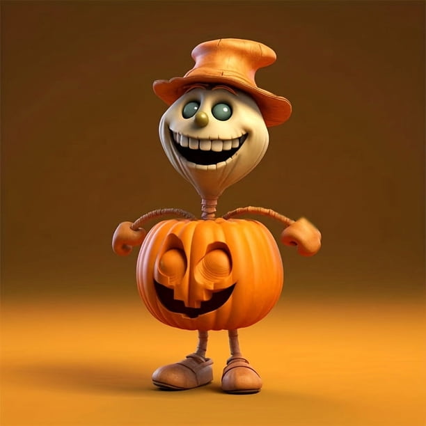 Halloween Pumpkin Man Keychain - Creative Car Pendant Ornament for Backpack and Home Decoration