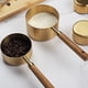 thumbnail image 4 of 1 juego de tazas medidoras de líquidos y de secado de acero inoxidable, pulidas en oro, para cocinar y hornear., 4 of 5
