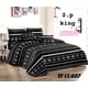 thumbnail image 1 of Cobertor de verano tipo quilt tamaño 2 Plazas Diseño Negro con Blanco, 1 of 1