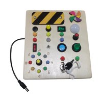 Bothyi - Tablero Ocupado Iluminado Juguete Sensorial Juguete Montessori Para Niños Preescolares Niñas Niños Estilo A