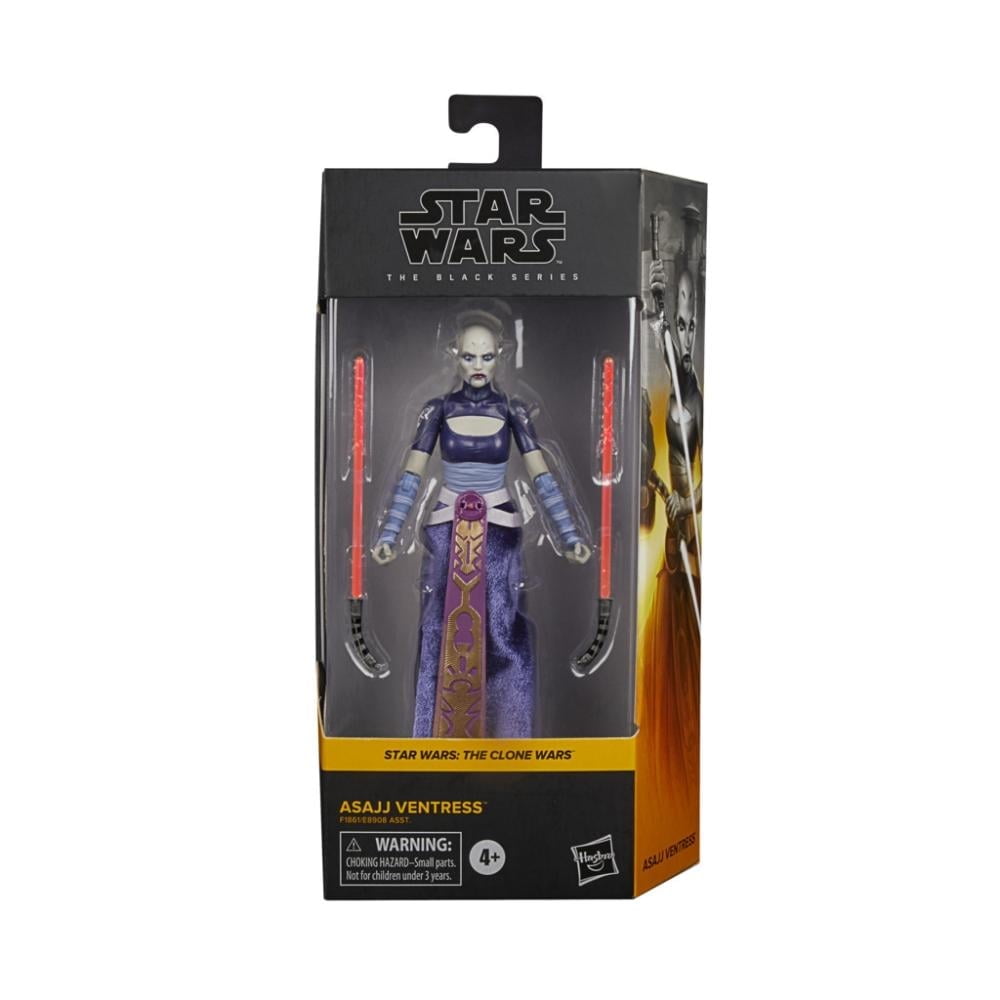 Figura Asajj Ventress Star Wars Hasbro 3.7 Pulgadas