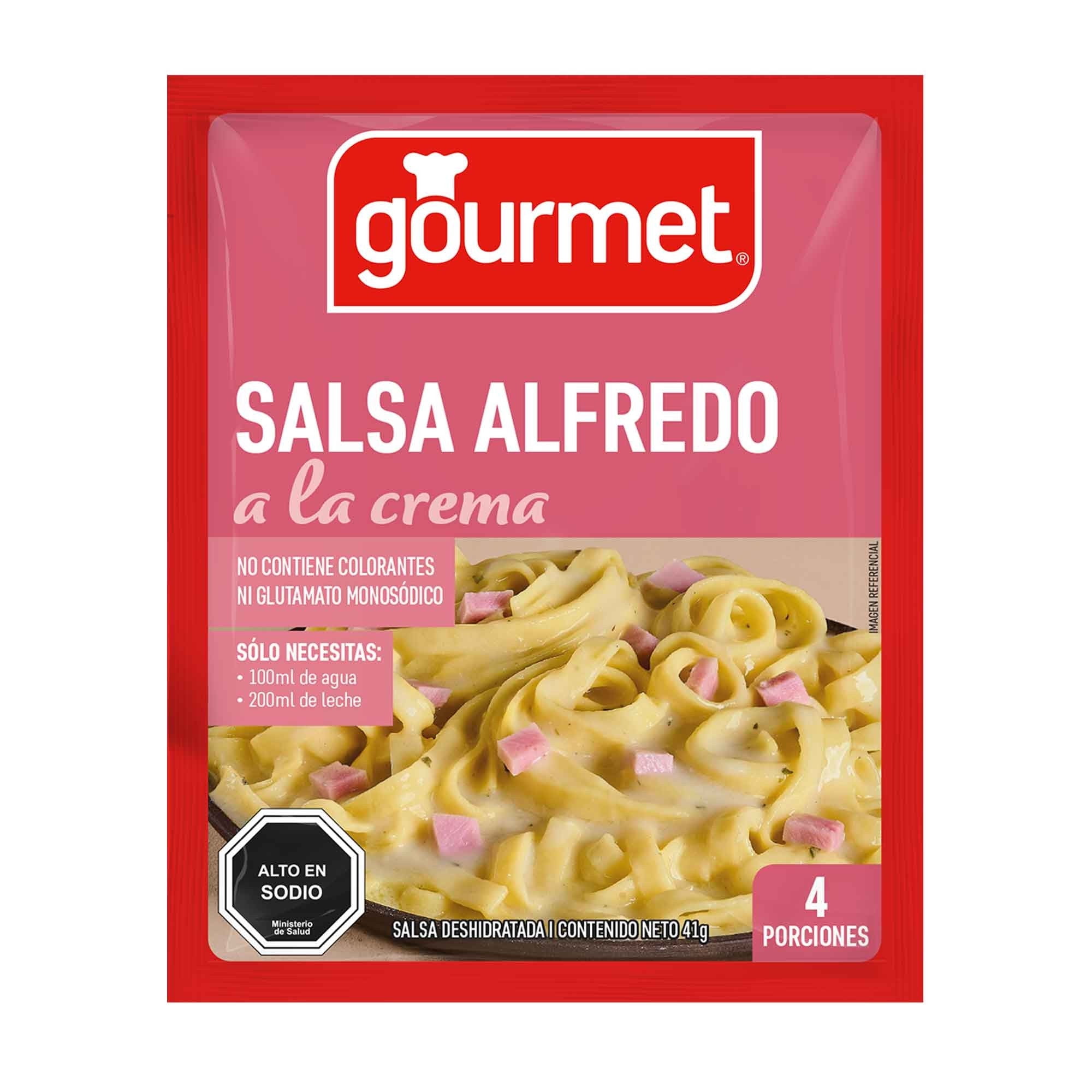 Salsa Alfredo (4 Porciones) Sobre 41 g Gourmet