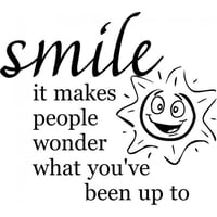Rienda Libre Graphics - Decomural Smile Inspirational Ws-15635