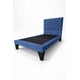 thumbnail image 1 of Cama 1.5 Plaza Premium Capitone Azul en Felpa, 1 of 4