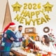 thumbnail image 4 of Globos Happy New Year 2026 Dorados 40 Cm Con Pancarta, 4 of 7