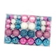 thumbnail image 3 of 100 Uds Adornos De Bolas De Navidad Decoración árbol De Navidad DIY Para Compromiso Azul Blanco Rosa, 3 of 5