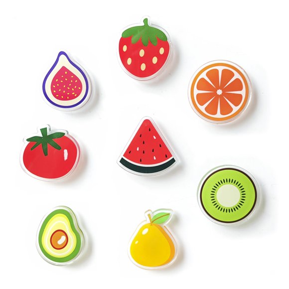 Imanes decorativos Janvelle – Set de 8 piezas con frutas