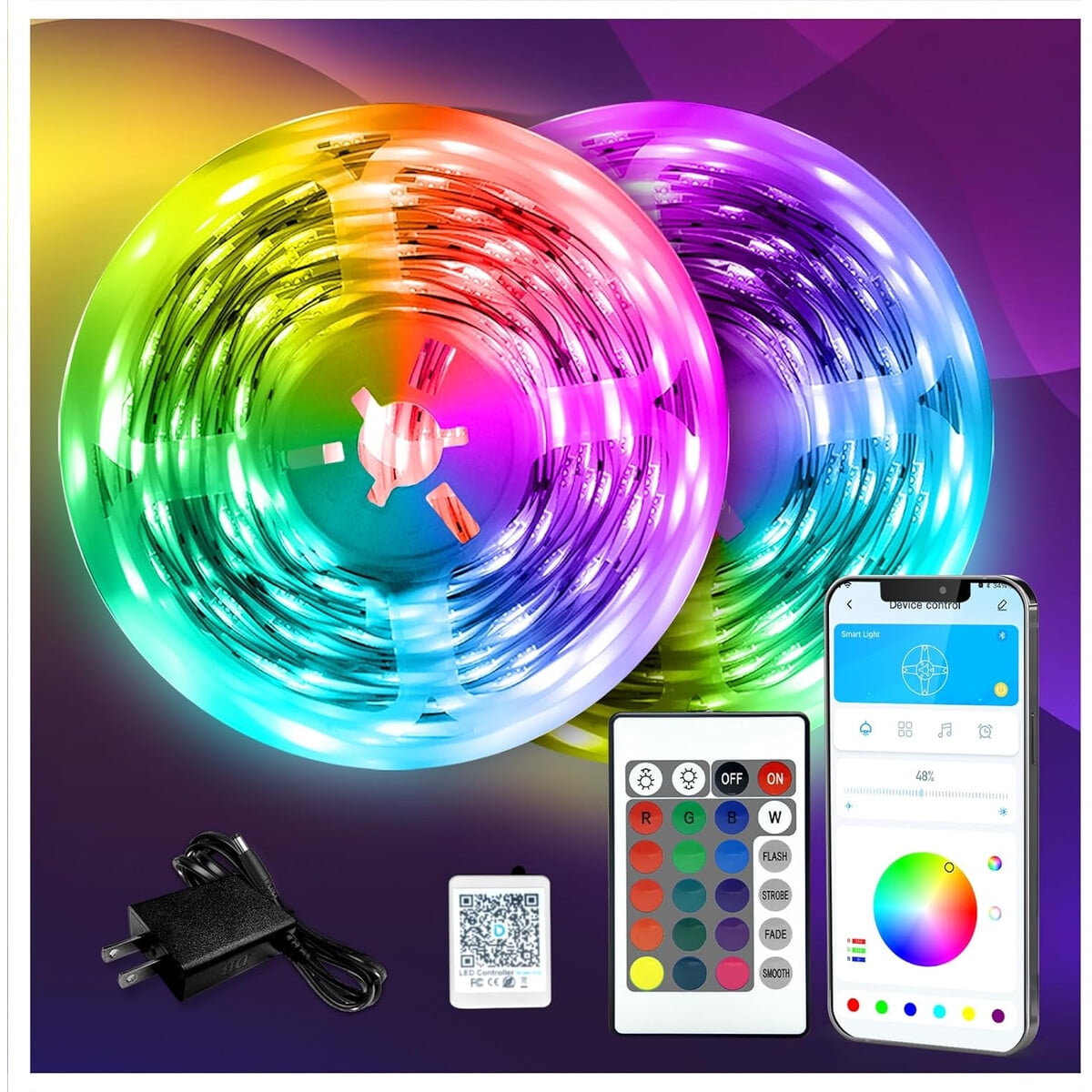 Tira Led Daybetter 130ft Multicolor Control App Y Remoto