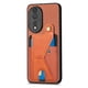 thumbnail image 2 of Funda Resistente para Honor 80 con Tarjetero y Soporte, Diseño Magnético Marrón, 2 of 5