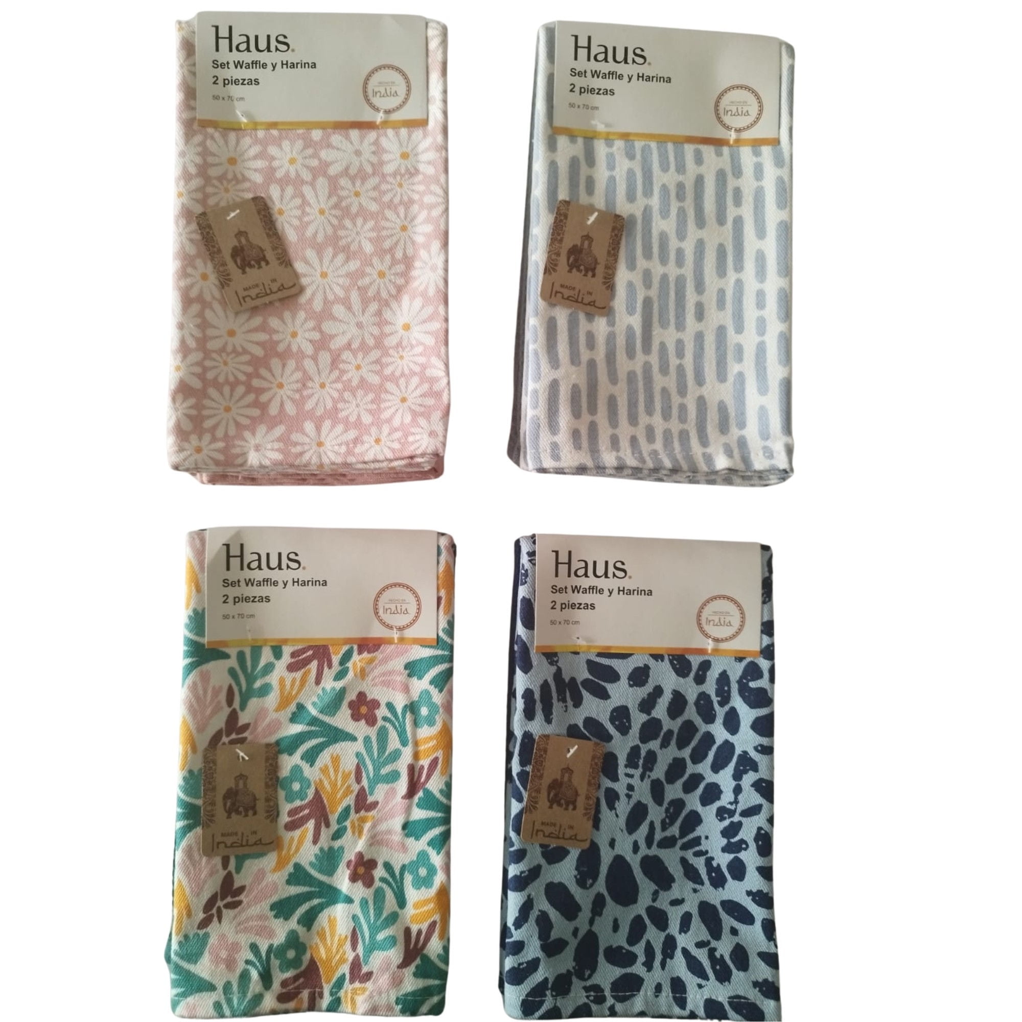 Set 2 Paños De Cocina 75% Algodón 25% Poliester Surtido Haus