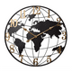 thumbnail image 1 of Reloj Redondo De Pared Con Mapa Del Mundo Moderno Minimalista, 1 of 5