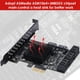 thumbnail image 3 of Tarjeta PCIe SATA 3.0 de 8 puertos MZHOU con 8 cables de perfil bajo, 3 of 7