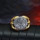 thumbnail image 3 of Anillo Vikingo Vegvisir Ave Gold Hombre Moda 2022 m1, 3 of 3