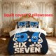 thumbnail image 1 of 3pcs Anthropomorphic Number 6 Themed Bedding Set | 1 Duvet Cover + 2 Pillowcases Polyester, 1 of 5