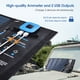 thumbnail image 3 of Cargador de panel solar BigBlue SunPower de 28 W con amperímetro digital, 3 of 8
