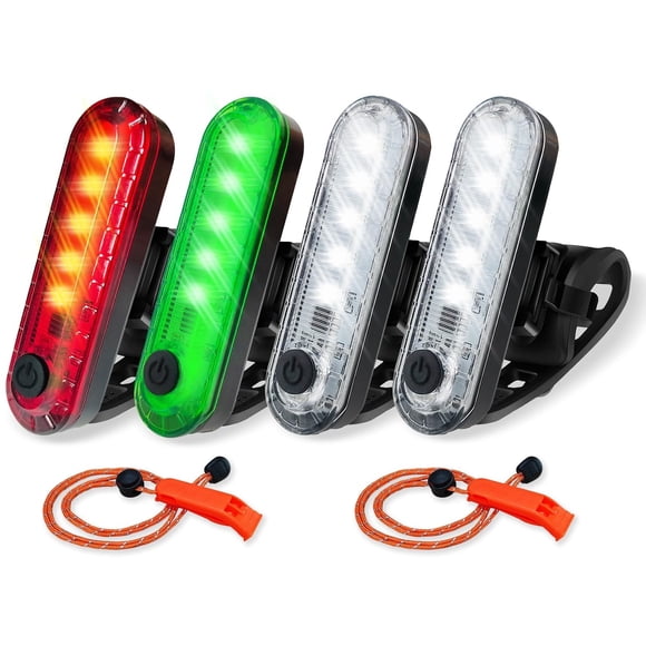 Kit de Luces de Navegación LED para Barco Amzonly 4 Piezas Recargables