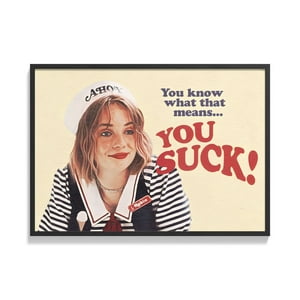 Creango - Cuadro Poster Enmarcado Stranger Thing Diseño 4 Decorativo