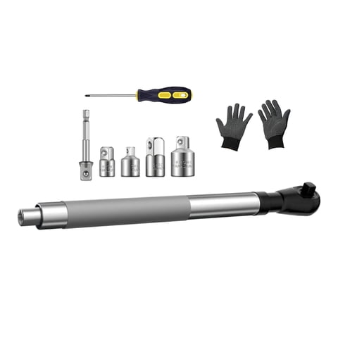 Ioensy - Llave De Impacto De Extensión Desplazada Para Bricolaje, Para Taladro Eléctrico, Para Espacios Estrechos Y Automóviles.