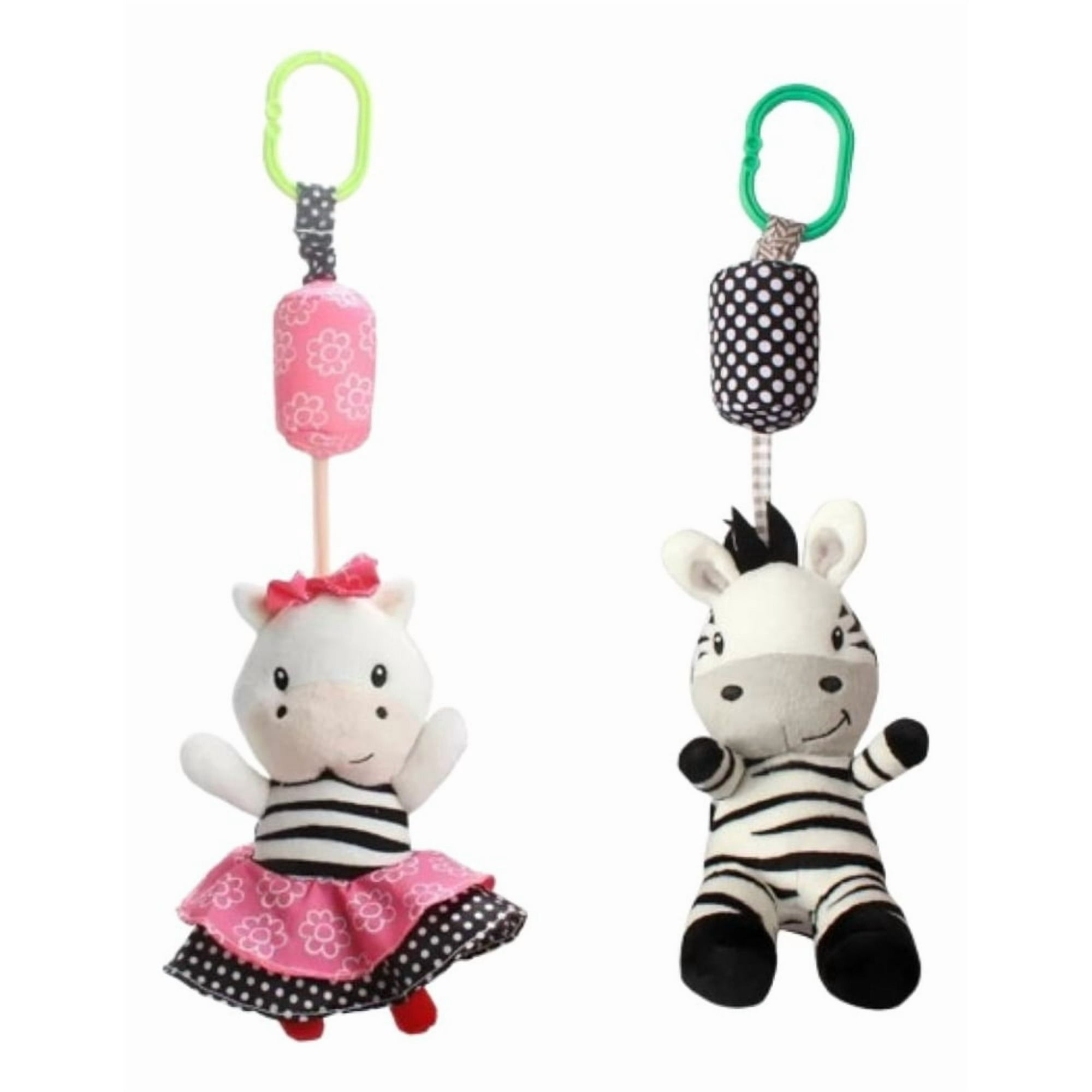 Genérico - Set 2 Sonajeros Juguete Sensorial Peluche Colgante Bebe Lau