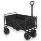 thumbnail image 1 of Carro Plegable PWRFitness Negro con Ruedas Gruesas para Camping, Compras y Jardín, 1 of 3