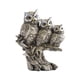 thumbnail image 2 of Figuras De Búho Estatua De Animal Creativa Moderna Para Muebles De Estantería De Escritorio Gris, 2 of 2