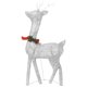 thumbnail image 5 of Decoración familiar con renos navideños VidaXL plateada con luces, 5 of 8