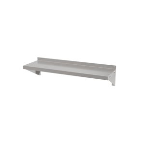 Inoxsteel - Repisa Mural Lisa 60X30 Cms Acero Inoxidable