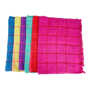 Genérico - Set 12 Paños De Cocina Toallas Cuadro